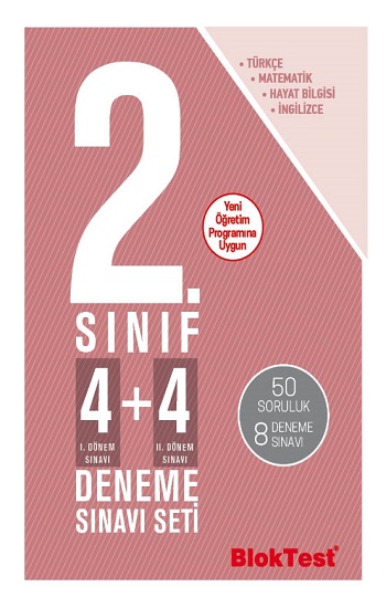 2.Sınıf Bloktest 4+4 Deneme Sınavı Seti