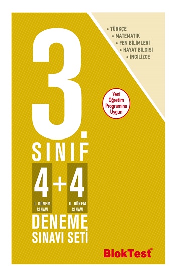 3.Sınıf Bloktest 4+4 Deneme Sınavı Seti