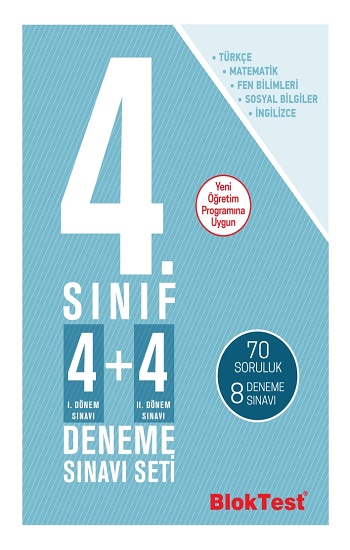 4.Sınıf Bloktest 4+4 Deneme Sınavı Seti