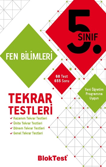 5.Sınıf Bloktest Fen Bilimleri Tekrar Testleri