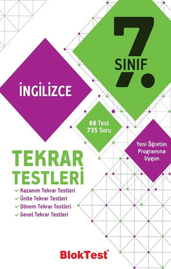 7.Sınıf Bloktest İngilizce Tekrar Testleri