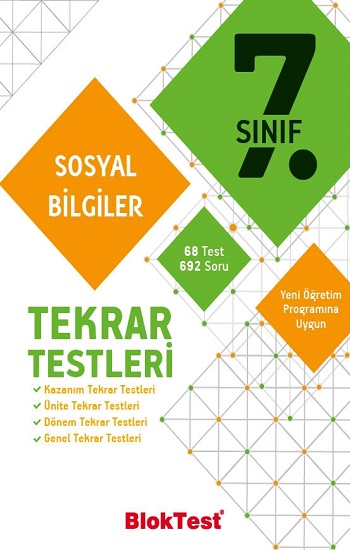 7.Sınıf Bloktest Sosyal Bilgiler Tekrar Testleri