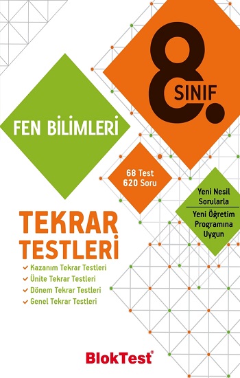 8.Sınıf Bloktest Fen Bilimleri Tekrar Testleri