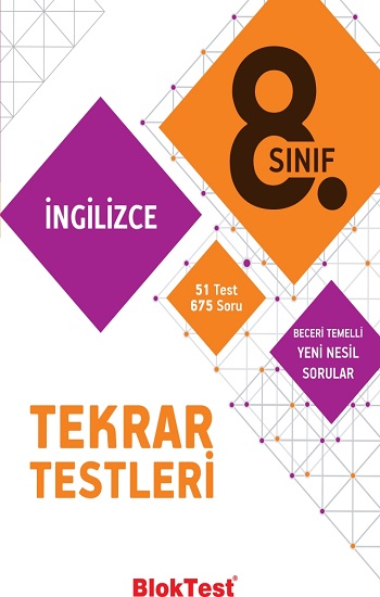 8.Sınıf Bloktest İngilizce Tekrar Testleri