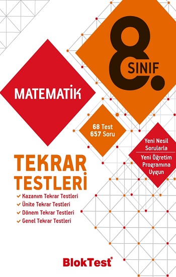 8.Sınıf Bloktest Matematik Tekrar Testleri