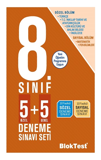 8.Sınıf Bloktest Deneme Sınav Seti (5+5)