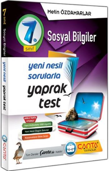 7. Sınıf Sosyal Bilgiler Yaprak Test