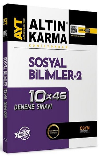 AYT Sosyal Bilimler-2 10x46 Deneme Sınavı