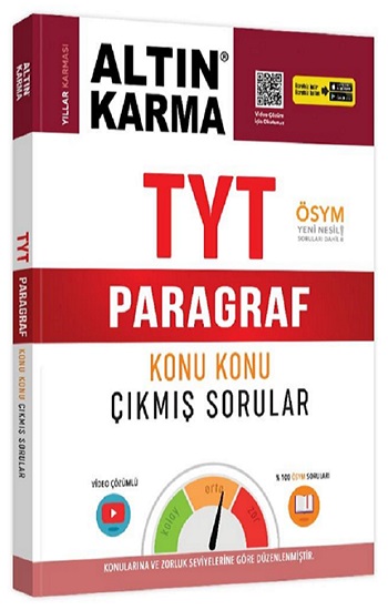 TYT Paragraf Konu Konu Çıkmış Sorular