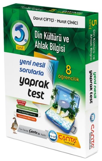 5.Sınıf Din Kültürü ve Ahlak Bilgisi 8 Öğrencilik Kutu Yaprak Test