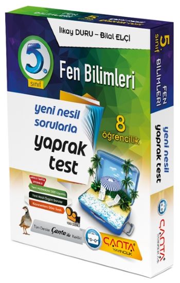 5.Sınıf Fen Bilmleri 8 Öğrencilik Kutu Yaprak Test