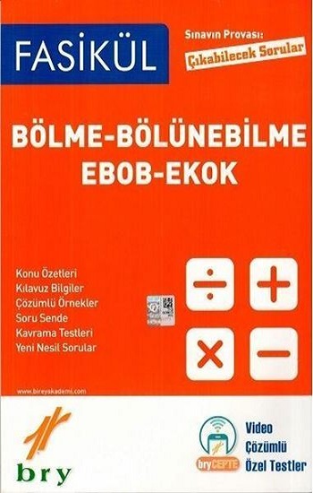 Fasikül Bölme Bölünebilme Ebob Ekok