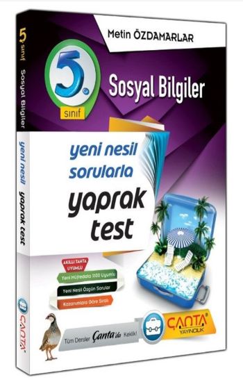 5. Sınıf Sosyal Bilgiler 8 Öğrencilik Kutu Yaprak Test