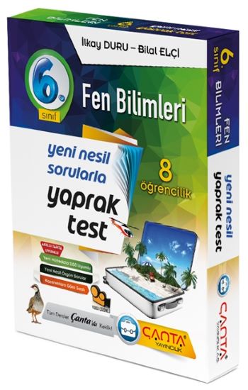 6.Sınıf Fen Bilmleri 8 Öğrencilik Kutu Yaprak Test