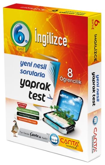 6.Sınıf İngilizce 8 Öğrencilik Kutu Yaprak Test