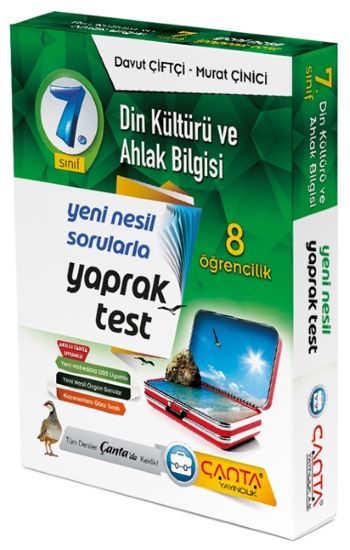 7.Sınıf Din Kültürü ve Ahlak Bilgisi 8 Öğrencilik Kutu Yaprak Test