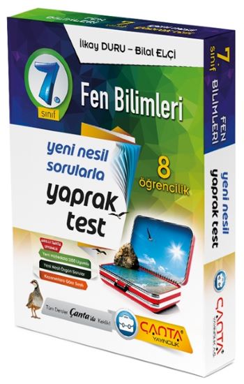 7.Sınıf Fen Bilmleri 8 Öğrencilik Kutu Yaprak Test