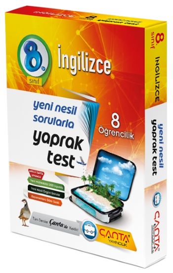 8.Sınıf İngilizce 8 Öğrencilik Kutu Yaprak Test