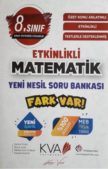 8. Sınıf Matematik Etkinlikli Yeni Nesil Soru Bankası