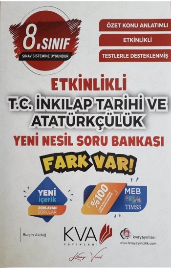 8. Sınıf İnkılap Tarihi ve Atatürkçülük Etkinlikli Yeni Nesil Soru Bankası