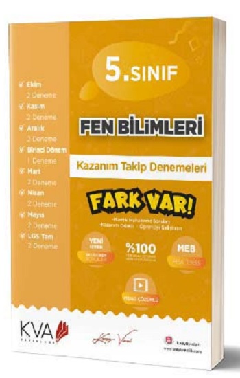 5. Sınıf Fen Bilimleri Fark Var Kazanım Takip Denemeleri