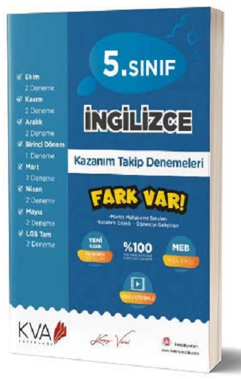 5. Sınıf İngilizce Fark Var Kazanım Takip Denemeleri