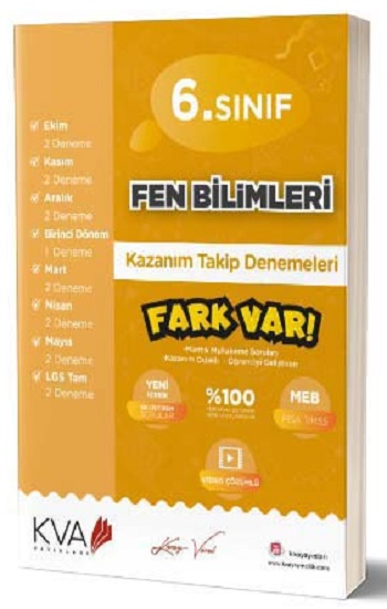 6. Sınıf Fen Bilimleri Fark Var Kazanım Takip Denemeleri