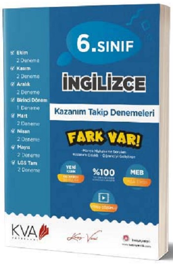 6. Sınıf İngilizce Fark Var Kazanım Takip Denemeleri