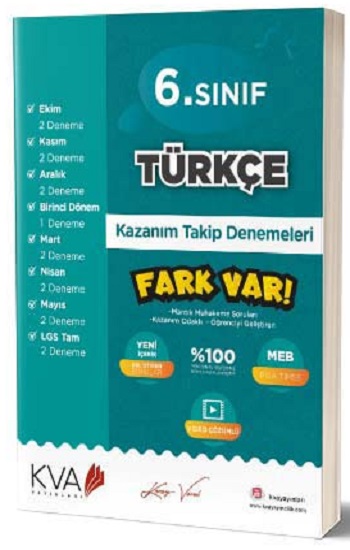 6. Sınıf Türkçe Fark Var Kazanım Takip Denemeleri