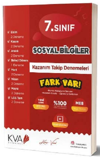 7. Sınıf Sosyal Bilgiler Fark Var Kazanım Takip Denemeleri