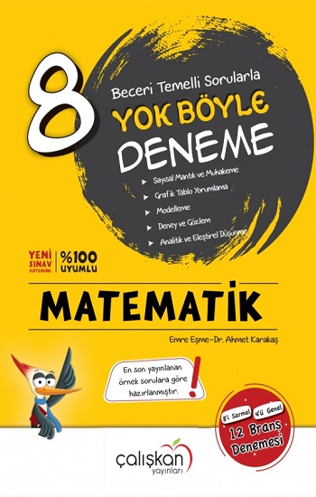 8. Sınıf Matematik Beceri Temelli Sorularla Yok Böyle Deneme