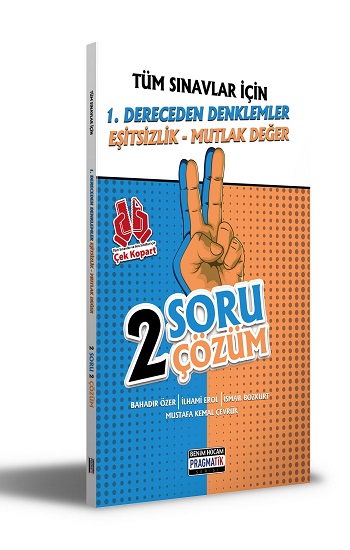 2021 Tüm Sınavlar İçin 1. Dereceden Denklemler - Eşitsizlik - Mutlak Değer 2 Soru 2 Çözüm Fasikülü Benim Hocam Yayınları