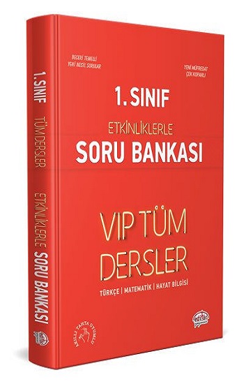 1. Sınıf VIP Tüm Dersler Etkinliklerle Soru Bankası Kırmızı Kitap