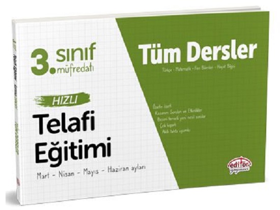 3. Sınıf Tüm Dersler Hızlı Telafi Eğitimi