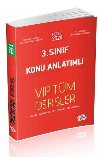 3. Sınıf Tüm Dersler Konu Anlatımlı Kırmızı Kitap