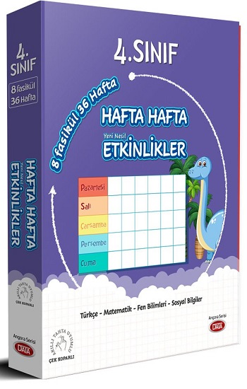 4. Sınıf Hafta Hafta Etkinlikler (8 Fasikül)