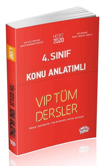 4. Sınıf Tüm Dersler Konu Anlatımlı Kırmızı Kitap