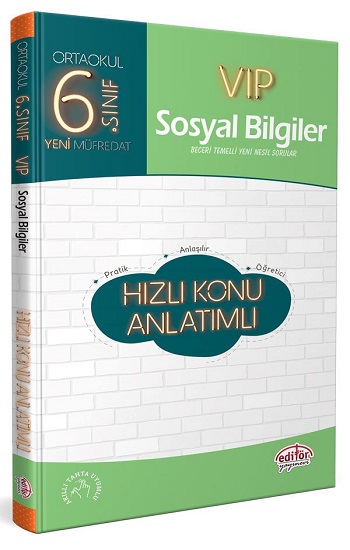 6. Sınıf VIP Sosyal Bilgiler Hızlı Konu Anlatımlı