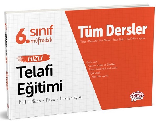 6. Sınıf Tüm Dersler Hızlı Telafi Eğitimi