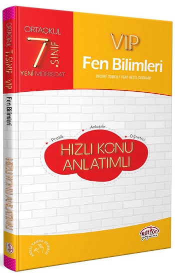 7. Sınıf VIP Fen Bilimleri Hızlı Konu Anlatımlı