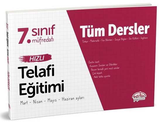 7. Sınıf Tüm Dersler Hızlı Telafi Eğitimi