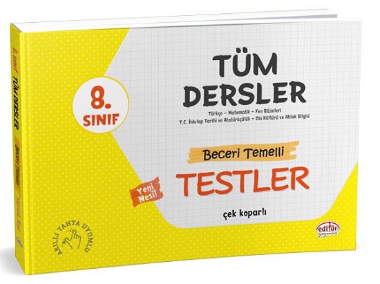 8. Sınıf Tüm Dersler Beceri Temelli Testler