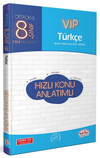 8. Sınıf VIP Türkçe Hızlı Konu Anlatımı