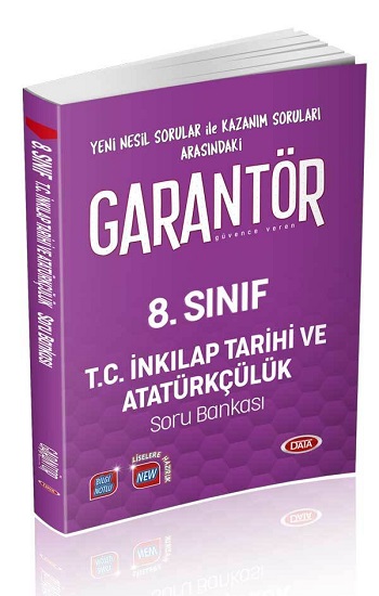 8. Sınıf Garantör T.C. İnkılap Tarihi ve Atatürkçülük Soru Bankası