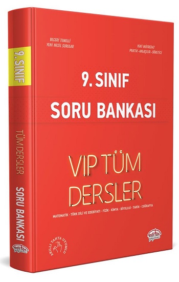 9. Sınıf Tüm Dersler Soru Bankası Kırmızı Kitap