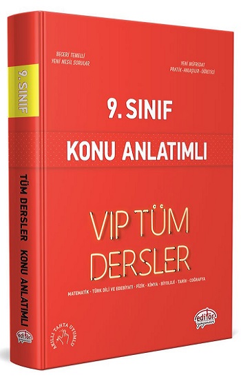 9. Sınıf Tüm Dersler Konu Anlatımlı Kırmızı Kitap