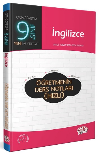 9. Sınıf İngilizce Öğretmenin Ders Notları (Hızlı)