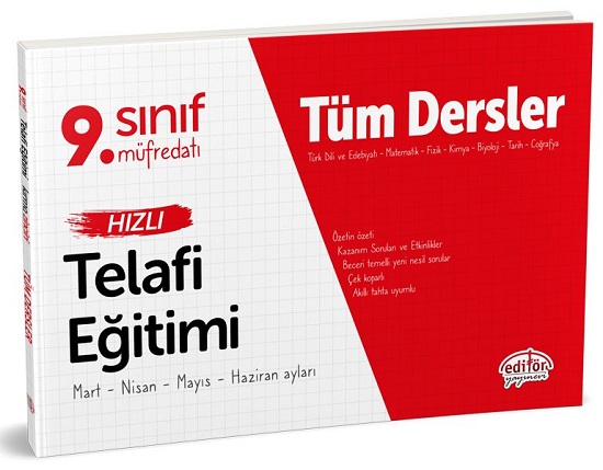 9. Sınıf Tüm Dersler Hızlı Telafi Eğitimi