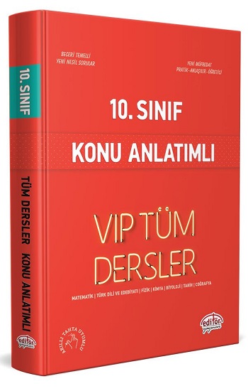 10. Sınıf Tüm Dersler Konu Anlatımlı Kırmızı Kitap