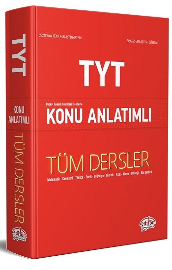 TYT Tüm Dersler Konu Anlatımlı Kırmızı Kitap